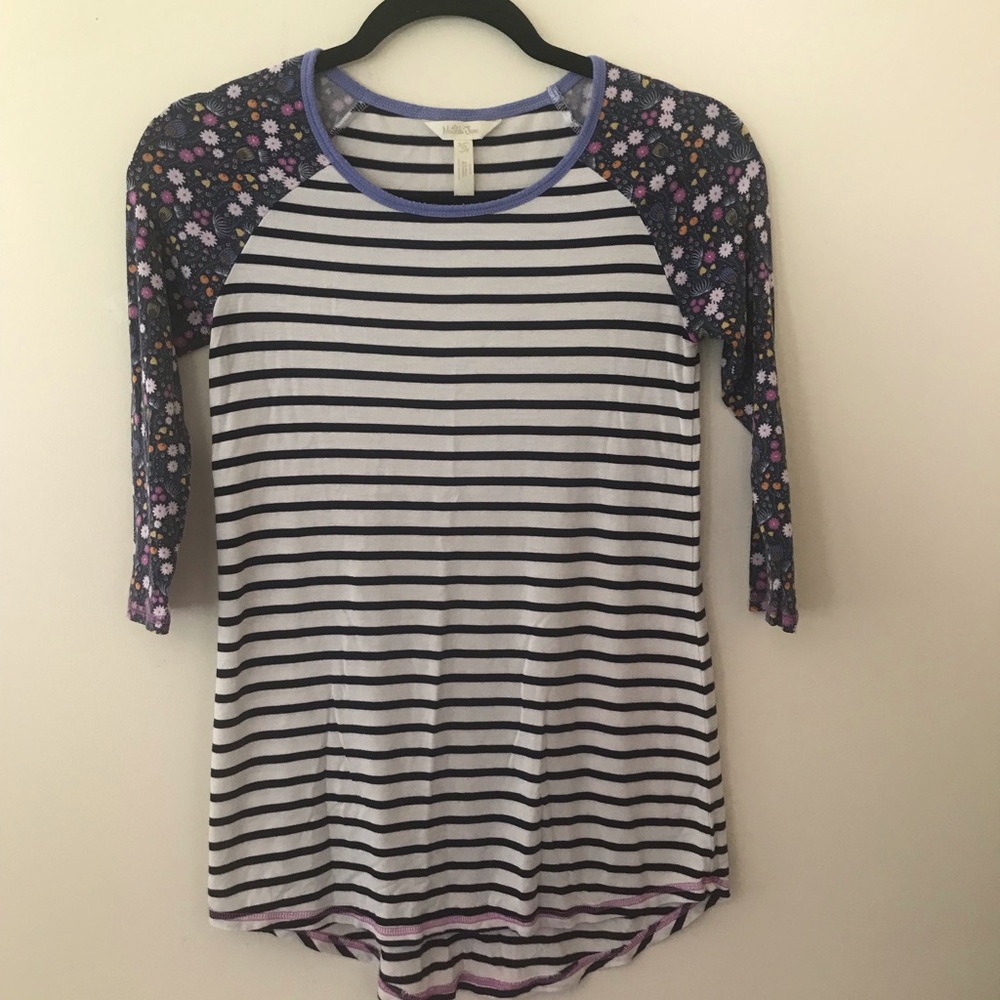 Matilda Jane striped and floral t-shirt, women’s extra-small